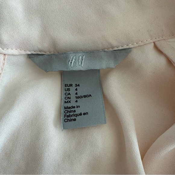 H&M blush pink blouse - Picture 5 of 5